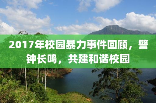 2017年校园暴力事件回顾，警钟长鸣，共建和谐校园