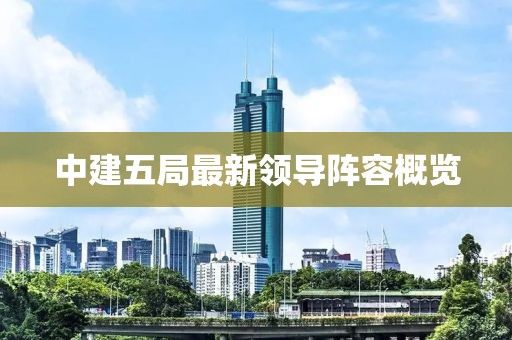 中建五局最新领导阵容概览