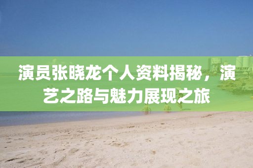 演员张晓龙个人资料揭秘，演艺之路与魅力展现之旅