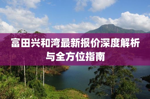 富田兴和湾最新报价深度解析与全方位指南