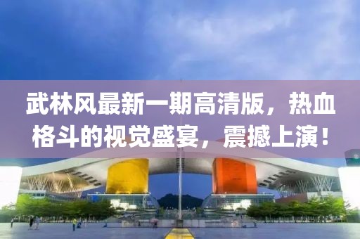 武林风最新一期高清版，热血格斗的视觉盛宴，震撼上演！