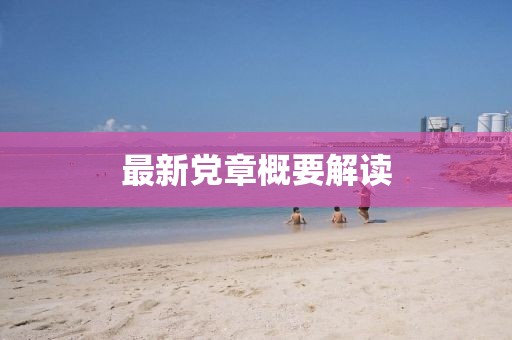 最新党章概要解读
