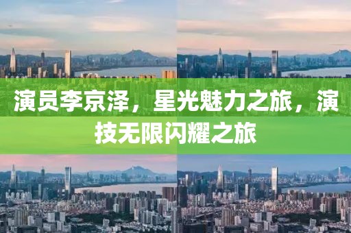 演员李京泽，星光魅力之旅，演技无限闪耀之旅