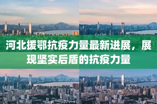 河北援鄂抗疫力量最新进展，展现坚实后盾的抗疫力量