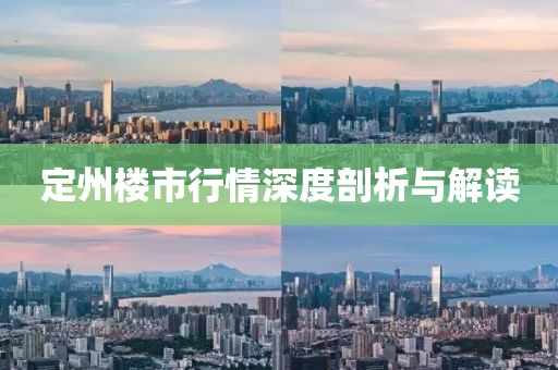 定州楼市行情深度剖析与解读