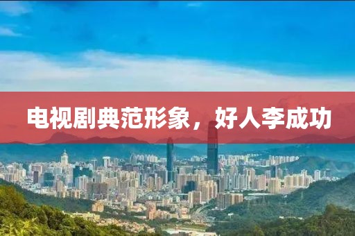 电视剧典范形象，好人李成功