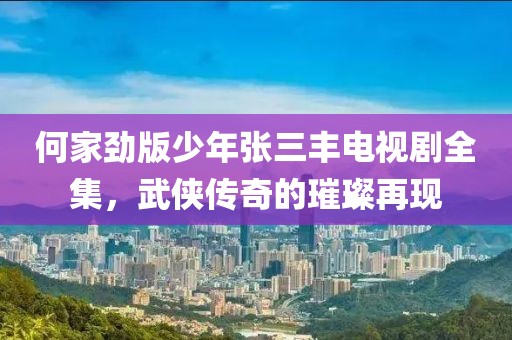 何家劲版少年张三丰电视剧全集，武侠传奇的璀璨再现