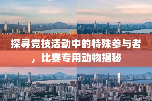 探寻竞技活动中的特殊参与者，比赛专用动物揭秘
