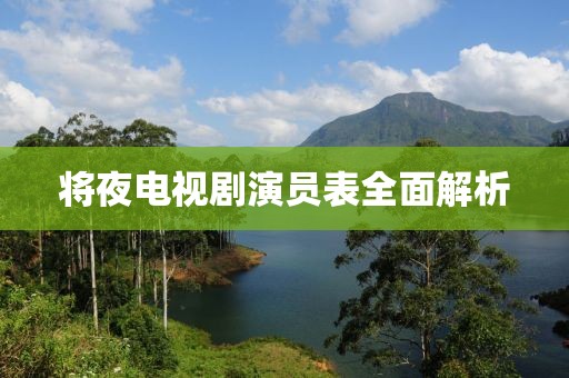 将夜电视剧演员表全面解析