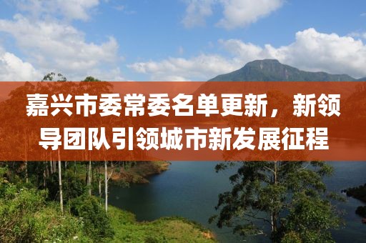 嘉兴市委常委名单更新，新领导团队引领城市新发展征程