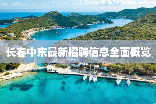 长春中东最新招聘信息全面概览