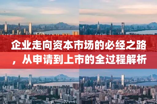 企业走向资本市场的必经之路，从申请到上市的全过程解析