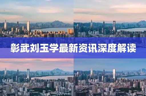 彰武刘玉学最新资讯深度解读