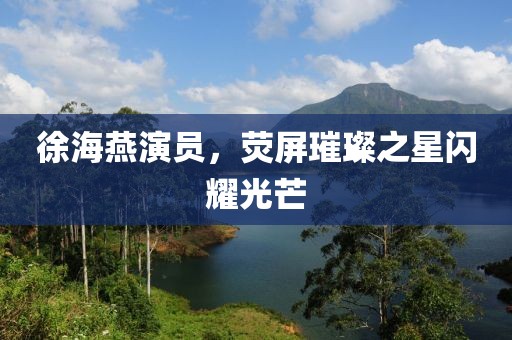 徐海燕演员，荧屏璀璨之星闪耀光芒