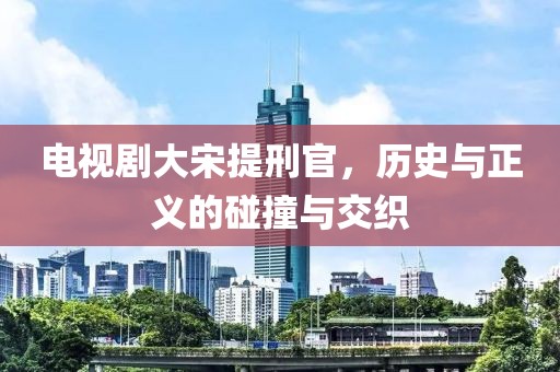 电视剧大宋提刑官，历史与正义的碰撞与交织