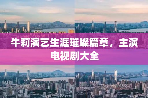 牛莉演艺生涯璀璨篇章，主演电视剧大全