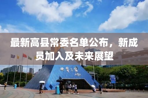 最新高县常委名单公布，新成员加入及未来展望