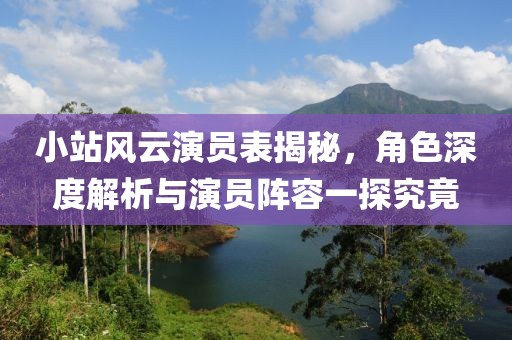 小站风云演员表揭秘，角色深度解析与演员阵容一探究竟