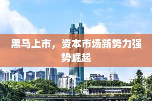 黑马上市，资本市场新势力强势崛起