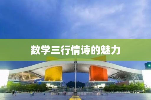 数学三行情诗的魅力