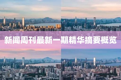 新闻周刊最新一期精华摘要概览