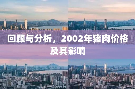 回顾与分析，2002年猪肉价格及其影响