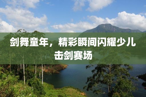 剑舞童年，精彩瞬间闪耀少儿击剑赛场