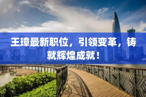 王璋最新职位，引领变革，铸就辉煌成就！