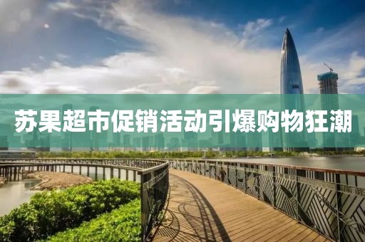 苏果超市促销活动引爆购物狂潮