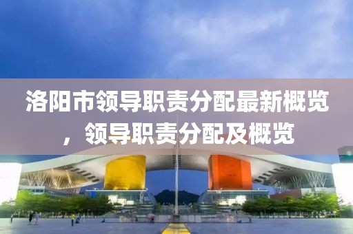 洛阳市领导职责分配最新概览，领导职责分配及概览