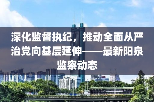 深化监督执纪，推动全面从严治党向基层延伸——最新阳泉监察动态