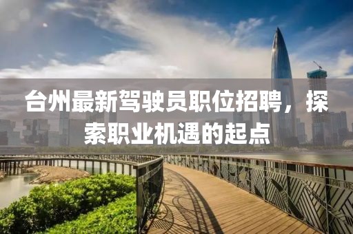 台州最新驾驶员职位招聘，探索职业机遇的起点