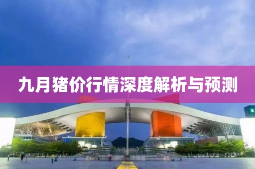 九月猪价行情深度解析与预测