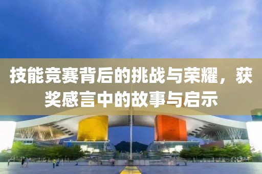 技能竞赛背后的挑战与荣耀，获奖感言中的故事与启示
