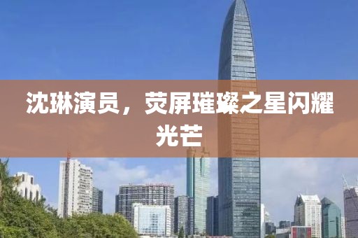 沈琳演员，荧屏璀璨之星闪耀光芒