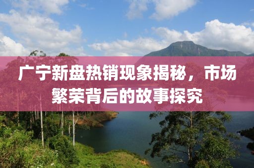 广宁新盘热销现象揭秘，市场繁荣背后的故事探究