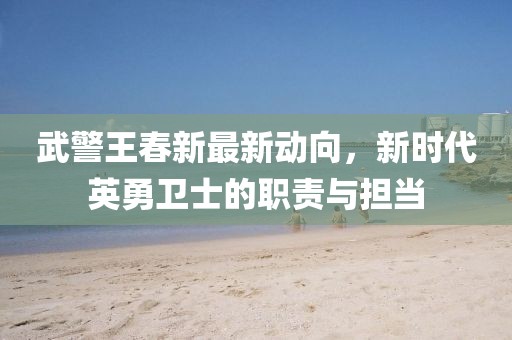 武警王春新最新动向，新时代英勇卫士的职责与担当