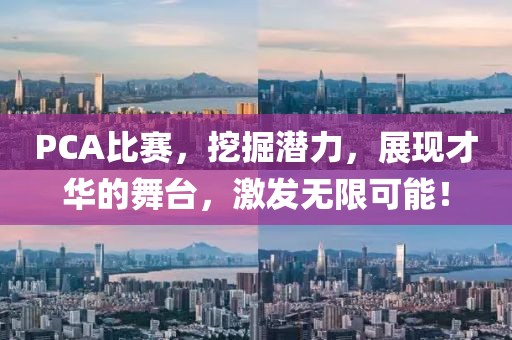 PCA比赛，挖掘潜力，展现才华的舞台，激发无限可能！