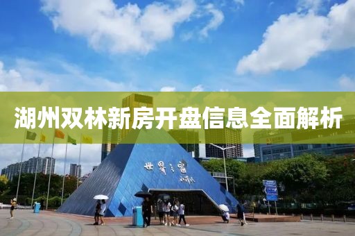 湖州双林新房开盘信息全面解析