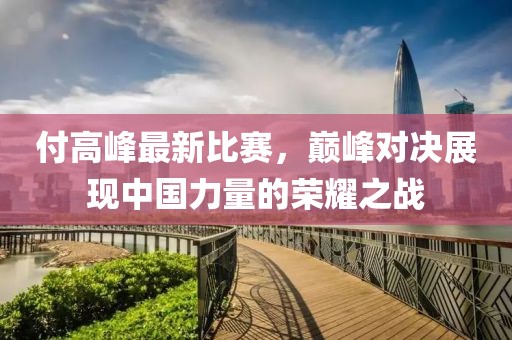 付高峰最新比赛，巅峰对决展现中国力量的荣耀之战