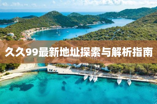 久久99最新地址探索与解析指南