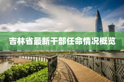 吉林省最新干部任命情况概览