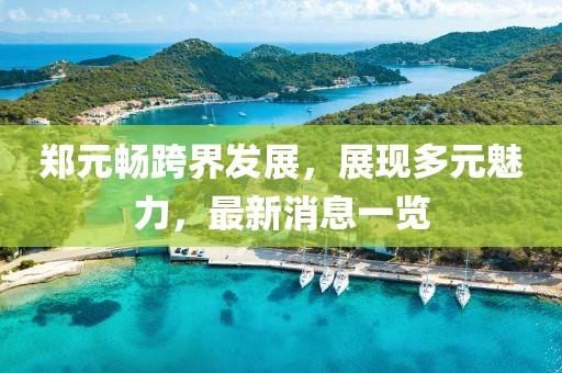 郑元畅跨界发展，展现多元魅力，最新消息一览