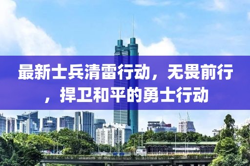 最新士兵清雷行动，无畏前行，捍卫和平的勇士行动