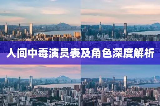 人间中毒演员表及角色深度解析