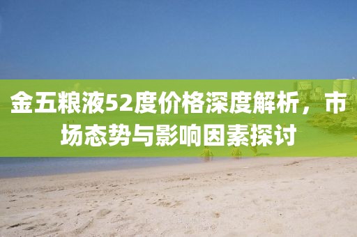 金五粮液52度价格深度解析，市场态势与影响因素探讨