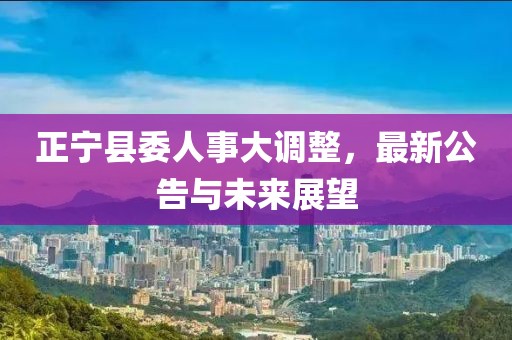 正宁县委人事大调整，最新公告与未来展望