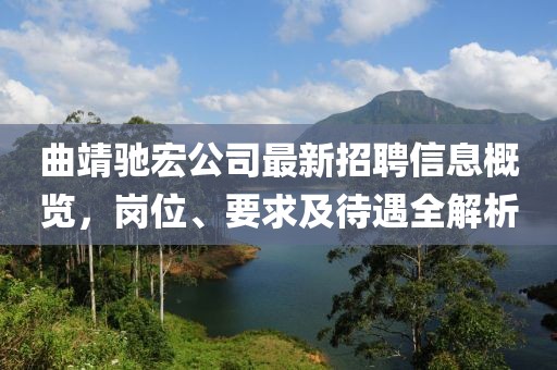 曲靖驰宏公司最新招聘信息概览，岗位、要求及待遇全解析