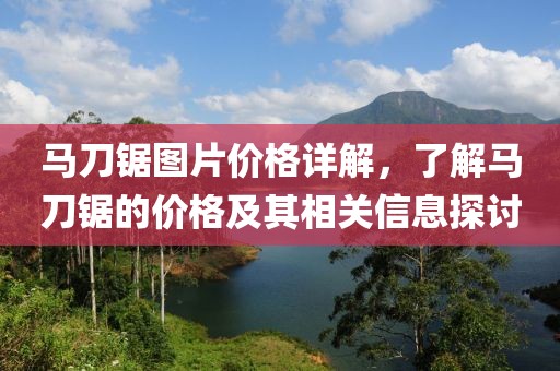 马刀锯图片价格详解，了解马刀锯的价格及其相关信息探讨