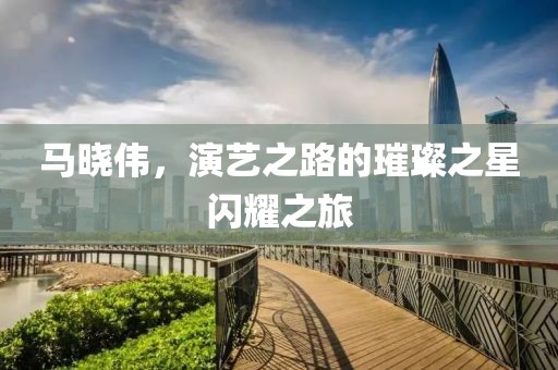 马晓伟，演艺之路的璀璨之星闪耀之旅